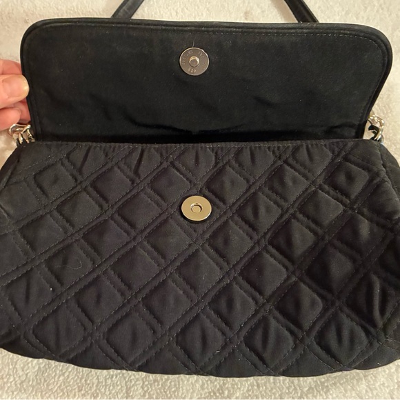 Vera Bradley Juliet Gala Quilted Embroidered Baguette Shoulder Bag Microfiber - Picture 4 of 6